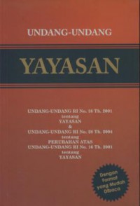 Undang-Undang Yayasan