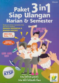 Paket 3 in 1 Siap Ulangan Harian dan Semester SMA/MA Kelas 11B : Bahasa Indonesia dan Bahasa Inggris