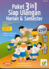 Paket 3 In 1 Siap Ulangan Harian & Semester : Ringkasan Materi, Kumpulan Soal, dan Kunci Jawaban (Bahasa SMP/Mts Kelas VIII B)