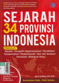 Sejarah 34 provinsi indonesia meliputi : sejarah, geografi, kependudukan, pendidikan pemerintah, perekonomian, seni dan budaya pariwisata, makanan khas