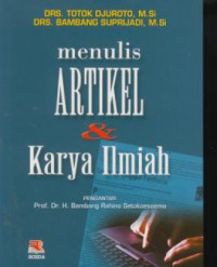 Menulis artikel & karya ilmiah