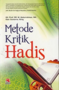 Metode kritik hadis