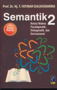 Semantik 2 :Relasi makna paradigmatik, sintagmatik, dan derivasional