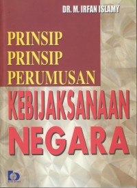 Prinsip-prinsip perumusan kebijaksanaan negara