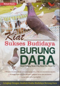 Kiat sukses budidaya burung dara : merpati pedaging, merpati balap, merpati hias, merpati pos