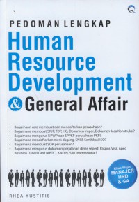 Pedoman lengkap human resource development & general affair