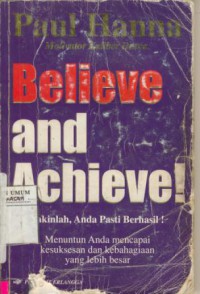 Believe And Achieve