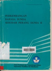 Perkembangan Bahasa Sunda Sesudah Perang Dunia Ii