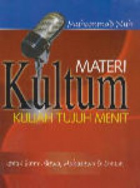 Materi Kultum : Kuliah Tujuh Menit