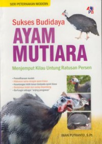 Sukses budidaya ayam mutiara