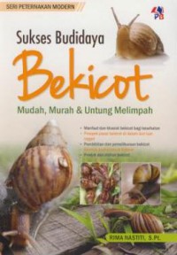 Sukses budidaya bekicot mudah, murah & untung melimpah