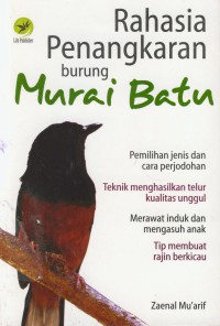 Rahasia penangkaran burung murai batu