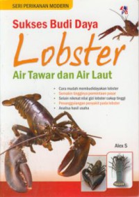 Sukses budi daya lobster air tawar dan air laut