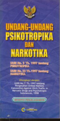 Undang-undang psikotropika dan narkotika