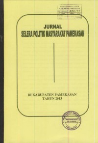 Jurnal selera politik masyarakat Pamekasan