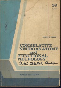 Correlative neuroanatomy & functional neurology