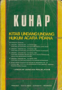 KUHAP (kitab undang-undang hukum acara pidana)