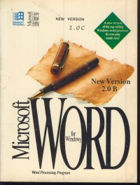 Microsoft word for windows : new version 2.0 B