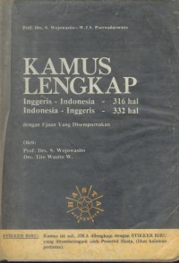 Kamus lengkap inggris-indonesia, indonesia-inggris dengan ejaan yang disempurnakan