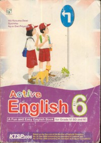 Active English : A Fun and Easy Engglish Book For Grade VI SD and MI