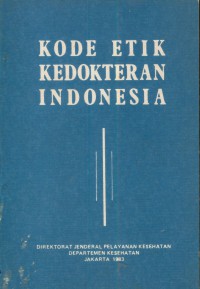 Kode etik kedokteran Indonesia