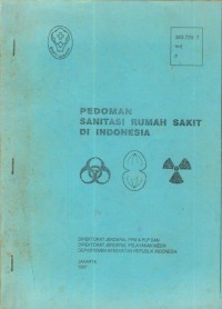 Pedoman sanitasi rumah sakit di Indonesia