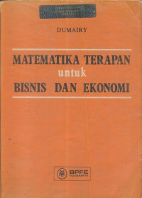 Matematika Terapan untuk Bisnis dan Ekonomi