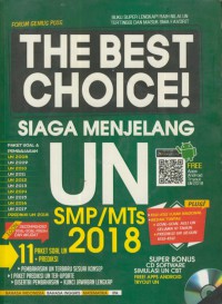 The best choice ! : siaga menjelang UN SMP/MTs 2018