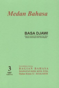 Medan Bahasa : Bahasa djawi 3