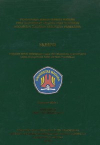 Penggunaan jargon bahasa Madura pada masyarakat nelayan desa Bandaran kecamatan Tlanakan kabupaten Pamekasan