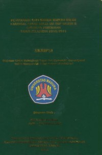 Penggunaan kata bahasa Madura dalam karangan narasi kelas VIII SMP Negeri II Larangan Pamekasan tahun pelajaran 2010/2011