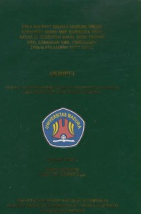 Pola kalimat bahasa Madura dalam karangan siswa SMP Qurratul UYUN kelas ix semester gasal desa Trasak Kec. Larangan kab. Pamekasan tahun pelajaran 2011/2012