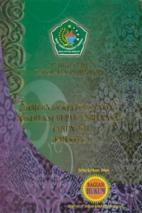 Himpunan keputusan dan instruksi bupati pamekasan tahun 2011 semester 1