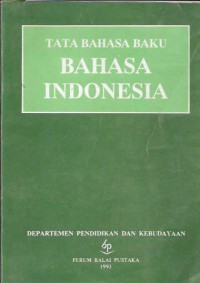 Tata bahasa baku bahasa indonesia